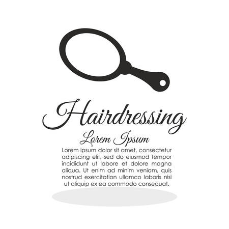 Hair Salon concept with icon design, vector illustration 10 eps graphic.のイラスト素材