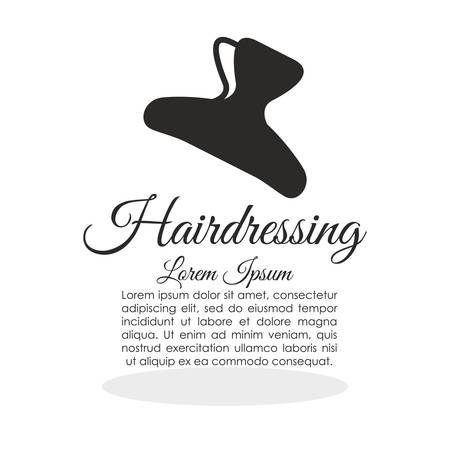 Hair Salon concept with icon design, vector illustration 10 eps graphic.のイラスト素材