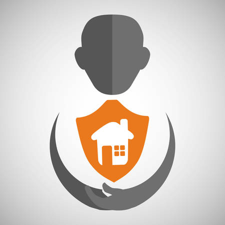 Insurance concept with icon design, vector illustration 10 eps graphic.のイラスト素材