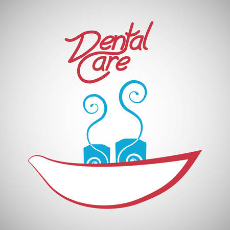 Dental care concept with icon design, vector illustration 10 eps graphic.のイラスト素材