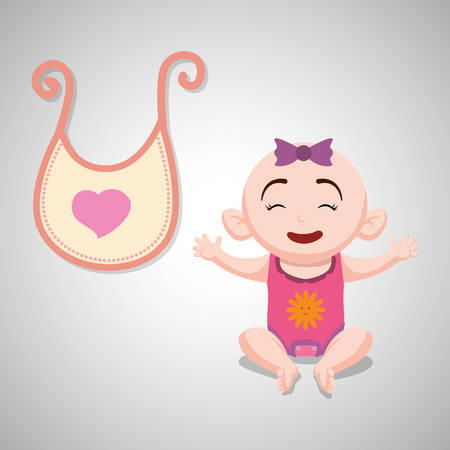 Baby shower  concept with icon design, vector illustration 10 eps graphic.のイラスト素材
