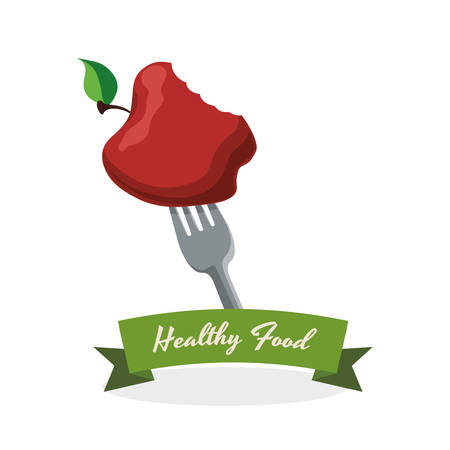 Healhy food concept with icon design, vector illustration 10 eps graphic.のイラスト素材