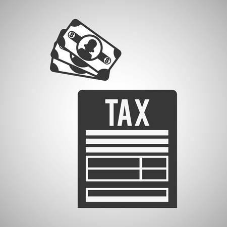 Tax concept with icon design, vector illustration 10 eps graphic.のイラスト素材