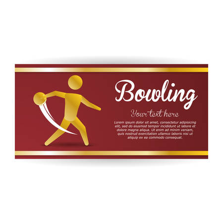 Bowling concept with icon design, vector illustration 10 eps graphic.のイラスト素材