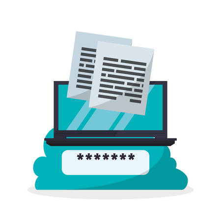 Cloud computing concept with icon design, vector illustration 10 eps graphic.のイラスト素材