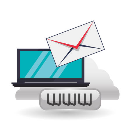 Cloud computing concept with icon design, vector illustration 10 eps graphic.のイラスト素材