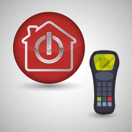 Smart house concept with icon design, vector illustration 10 eps graphic.のイラスト素材