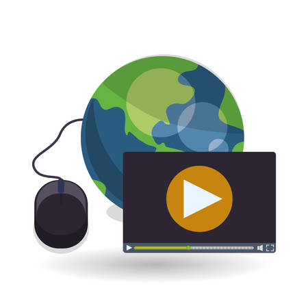 E-learning concept with icon design, vector illustration 10 eps graphic.のイラスト素材