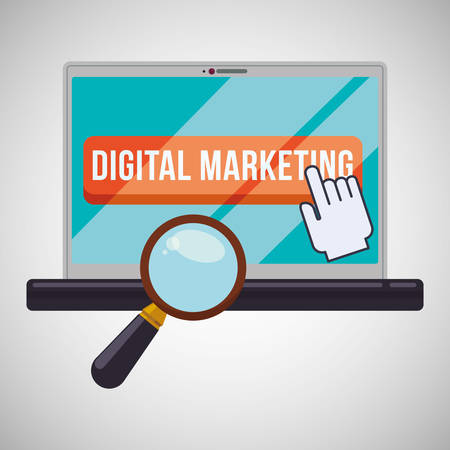 Digital Marketing concept with icon design, vector illustration 10 eps graphic.のイラスト素材