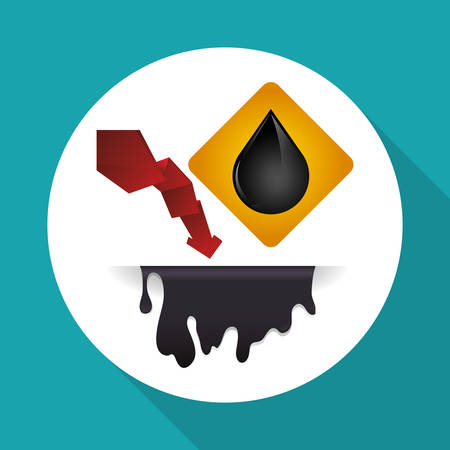 Petroleum  concept with icon design, vector illustration 10 eps graphic.のイラスト素材