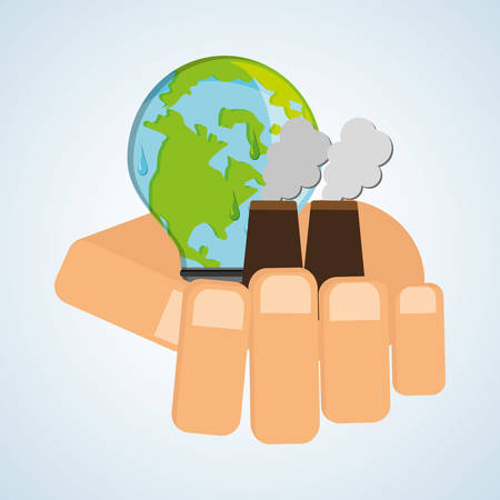 Save Planet concept with icon design, vector illustration 10 eps graphic.のイラスト素材