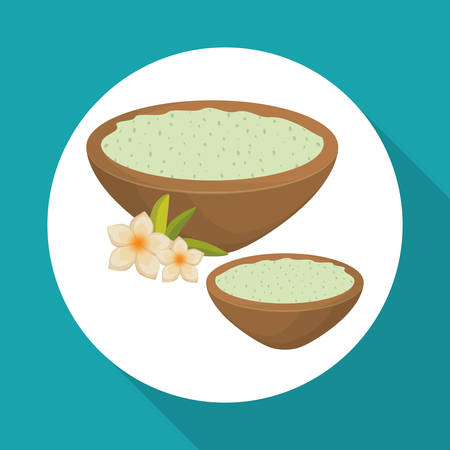 Spa center concept with icon design, vector illustration 10 eps graphic.のイラスト素材