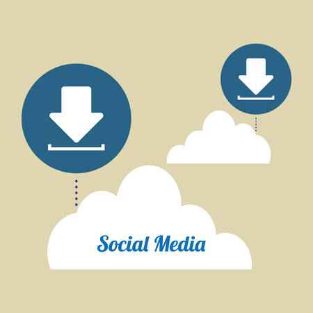 Social media concept with icon design, vector illustration 10 eps graphic.のイラスト素材