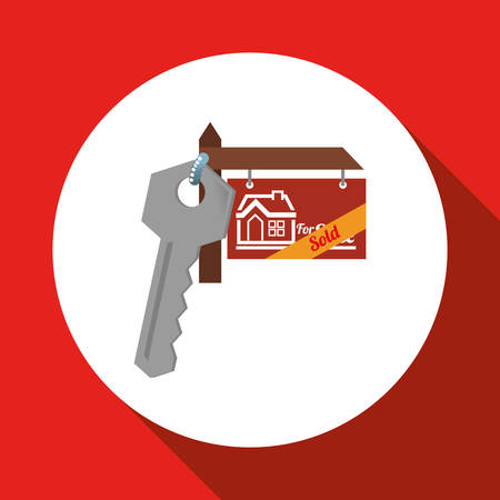 Real Estate concept with icon design, vector illustration 10 eps graphic.のイラスト素材
