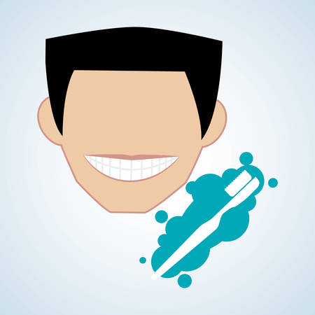 Dental care concept with icon design, vector illustration 10 eps graphic.のイラスト素材