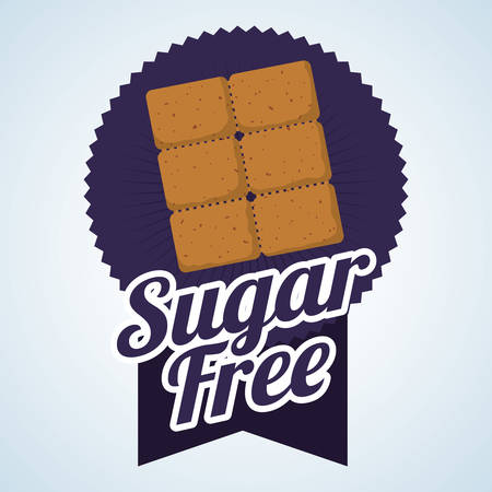 Sugar free  concept with icon design, vector illustration 10 eps graphic.のイラスト素材