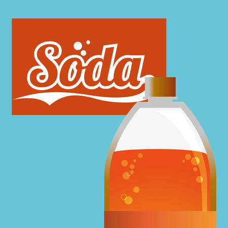 Soda concept with icon design, vector illustration 10 eps graphic.のイラスト素材
