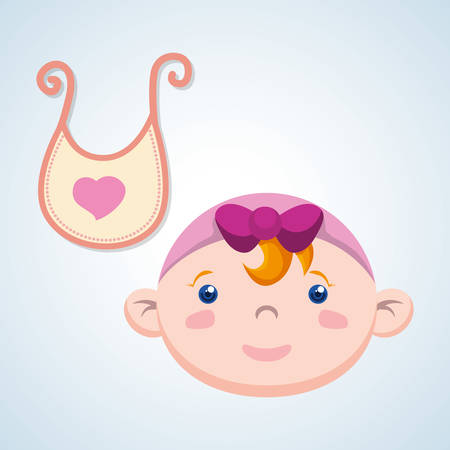 Baby shower  concept with icon design, vector illustration 10 eps graphic.のイラスト素材