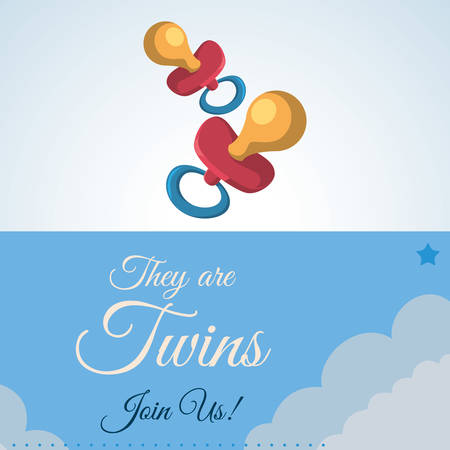 Baby shower  concept with icon design, vector illustration 10 eps graphic.のイラスト素材
