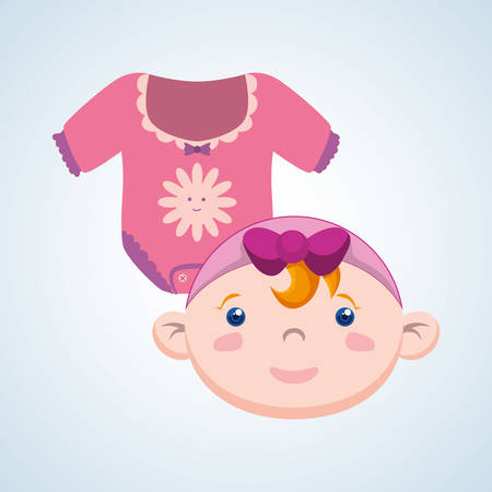 Baby shower  concept with icon design, vector illustration 10 eps graphic.のイラスト素材