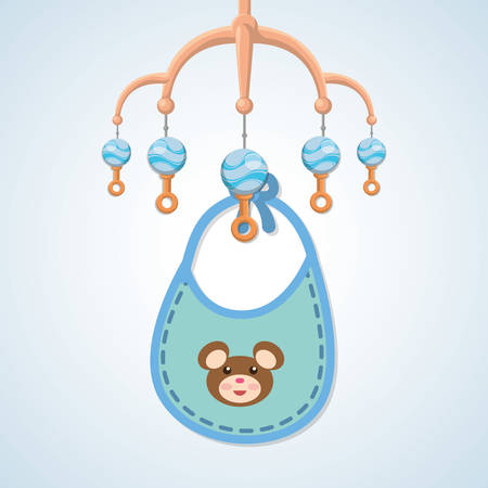 Baby shower  concept with icon design, vector illustration 10 eps graphic.のイラスト素材