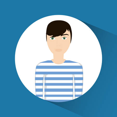 Avatar concept with icon design, vector illustration 10 eps graphic.のイラスト素材