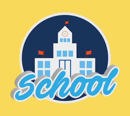 School  concept with icon design, vector illustration 10 eps graphic.のイラスト素材