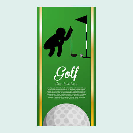 Golf concept with icon design, vector illustration 10 eps graphic.のイラスト素材