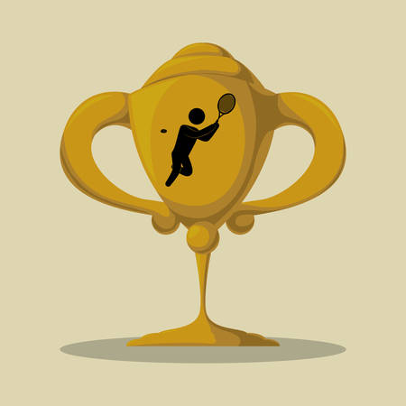 Tennis concept with icon design, vector illustration 10 eps graphic.のイラスト素材