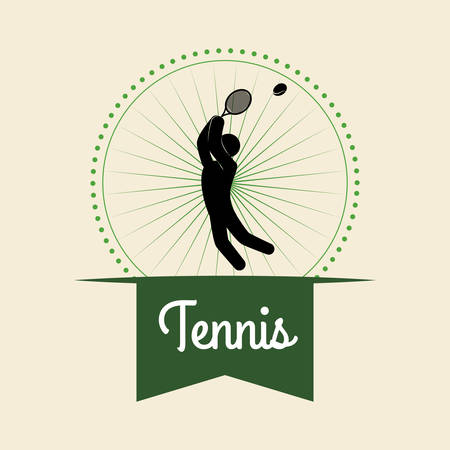 Tennis concept with icon design, vector illustration 10 eps graphic.のイラスト素材