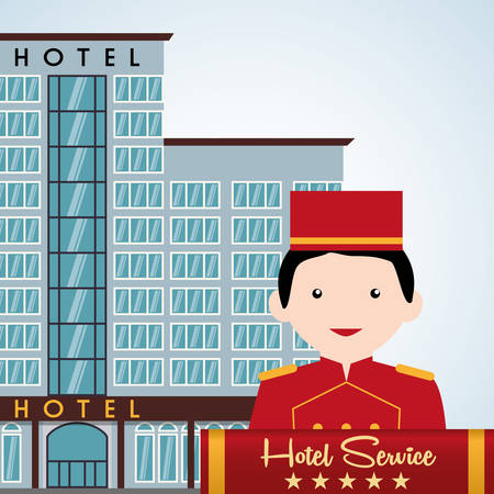 Hotel  concept with icon design, vector illustration 10 eps graphic.のイラスト素材