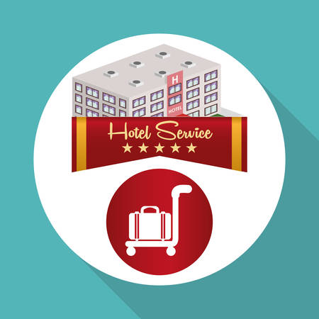 Hotel  concept with icon design, vector illustration 10 eps graphic.のイラスト素材