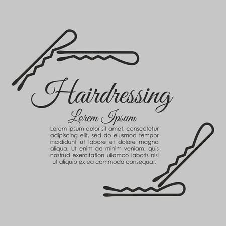 Hair Salon concept with icon design, vector illustration 10 eps graphic.のイラスト素材