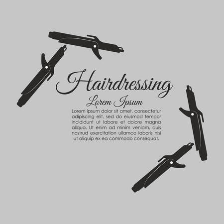 Hair Salon concept with icon design, vector illustration 10 eps graphic.のイラスト素材