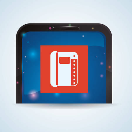 smartphone concept with icon design, vector illustration graphic.のイラスト素材