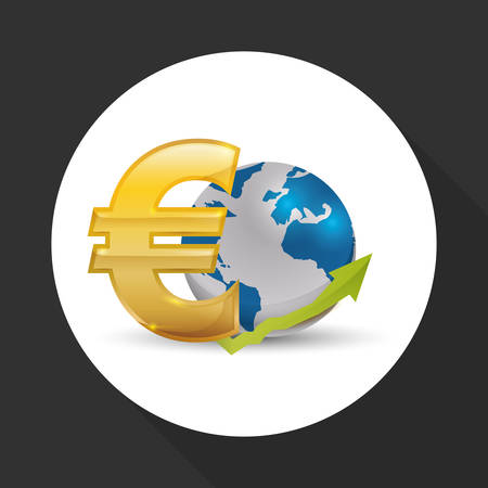 Global economy concept with icon design, vector illustration 10 eps graphic.のイラスト素材