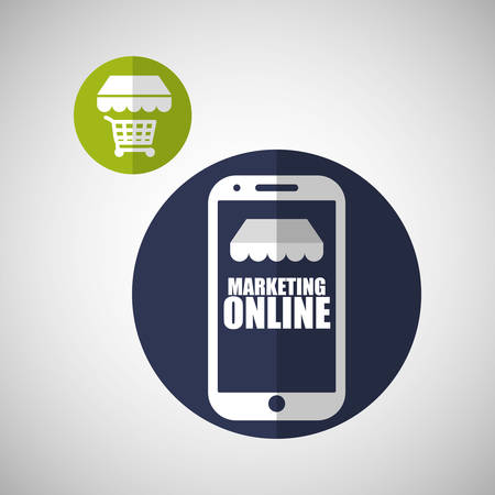Marketing online concept with icon design, vector illustration 10 eps graphic.のイラスト素材