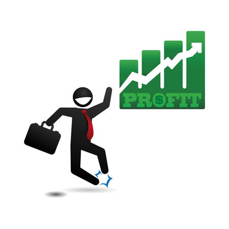 Profit concept with icon design, vector illustration 10 eps graphic.のイラスト素材