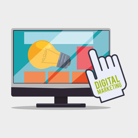 Digital Marketing concept with icon design, vector illustration 10 eps graphic.のイラスト素材