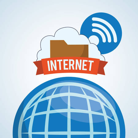 Internet concept with icon design, vector illustration 10 eps graphic.のイラスト素材