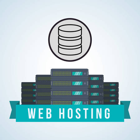 Web Hosting concept with icon design, vector illustration 10 eps graphic.のイラスト素材
