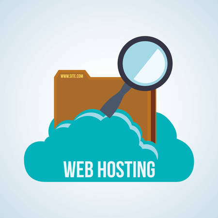 Web Hosting concept with icon design, vector illustration 10 eps graphic.のイラスト素材