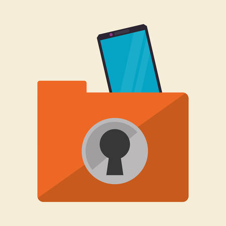 Data security concept with icon design, vector illustration 10 eps graphic.のイラスト素材