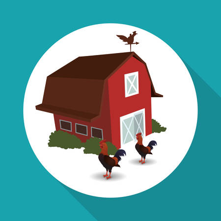 Farm concept with icon design, vector illustration 10 eps graphic.のイラスト素材