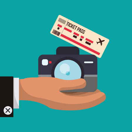 Travel concept with icon design, vector illustration 10 eps graphic.のイラスト素材