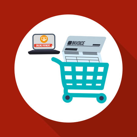 Invoice concept with icon design, vector illustration 10 eps graphic.のイラスト素材
