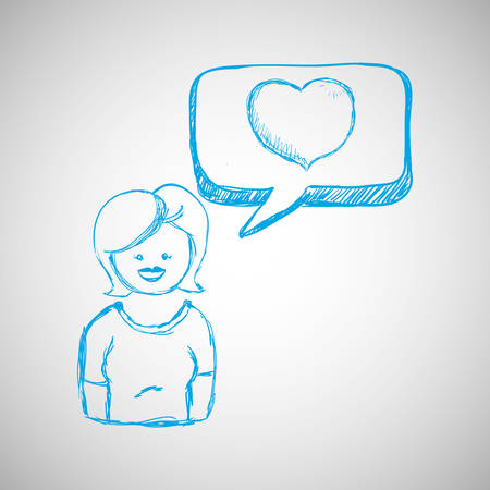 Social media  concept with icon design, vector illustration 10 eps graphic.のイラスト素材