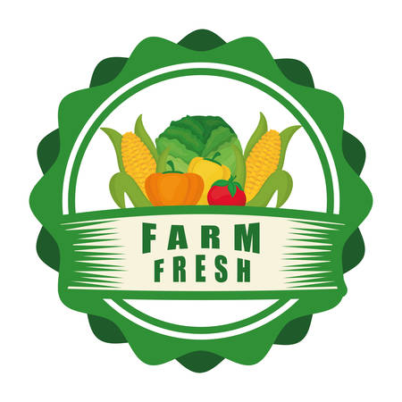 Farm fresh concept with icon design, vector illustration 10 eps graphic.のイラスト素材