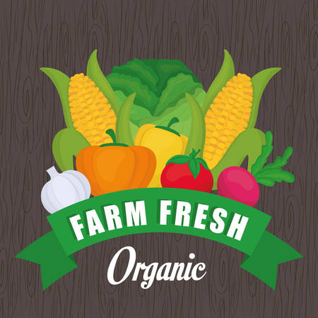 Farm fresh concept with icon design, vector illustration 10 eps graphic.のイラスト素材