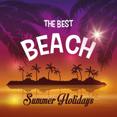 Beach concept with icon design, vector illustration 10 eps graphic.のイラスト素材